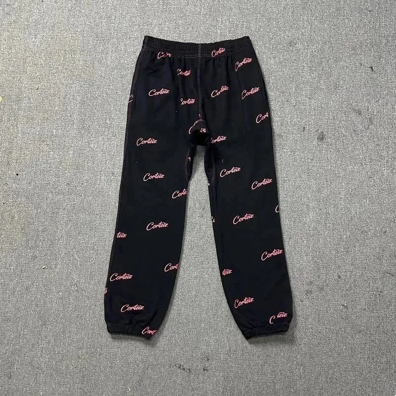Corteiz All Over Print Joggers Black