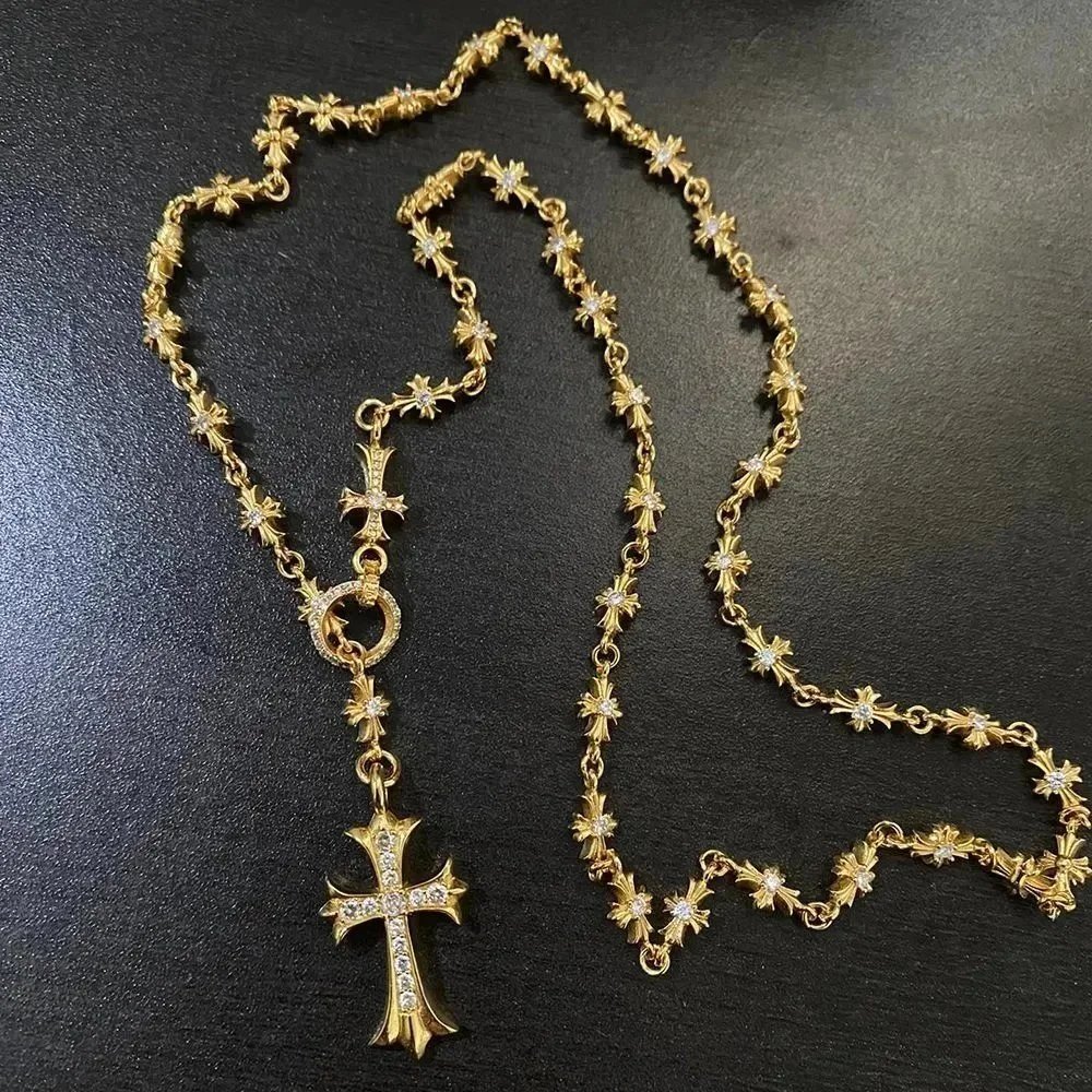 Emanuele Bicocchi Gold-Plated Avelli Cross Necklace