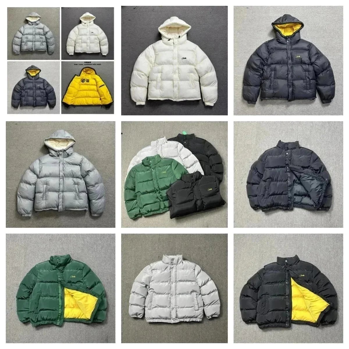 Corteiz Men's Down & Parkas Winter Coat High End Printed Casual Street