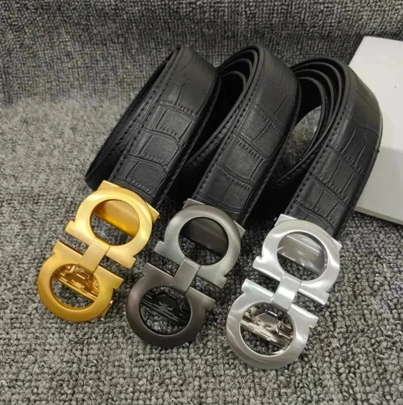Ferragamo Men's Black Leather Belt