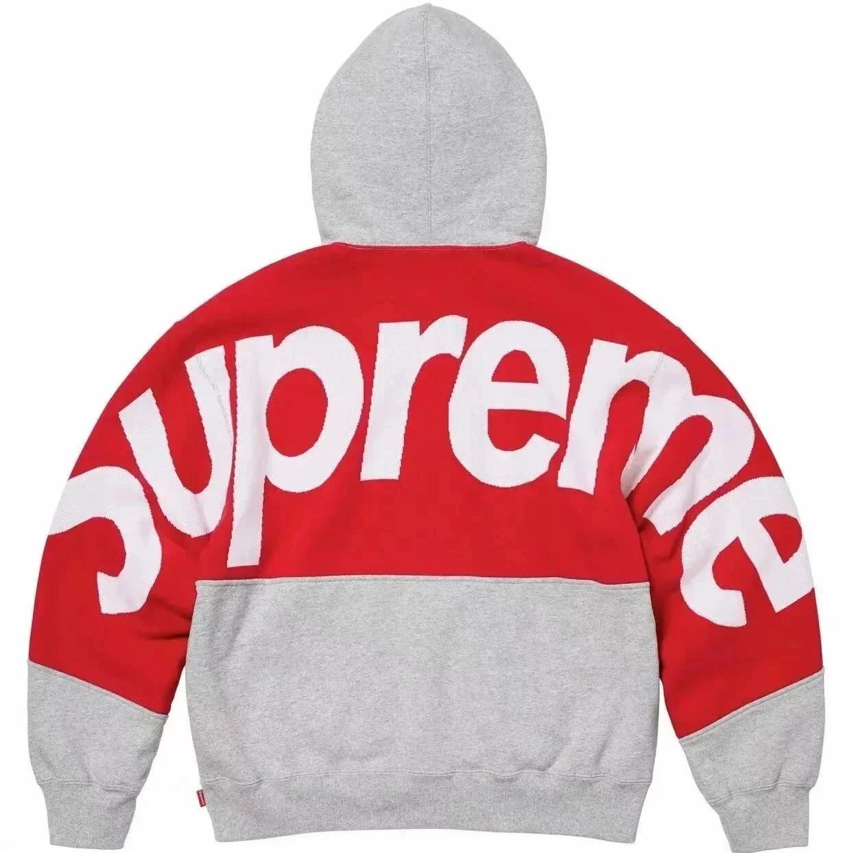 Men's Supreme Big Logo Jacquard Hooded Sweatshirt
