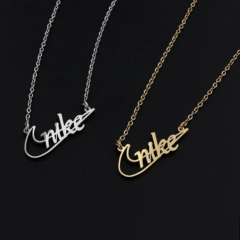 Nike Swoosh Logo Necklace