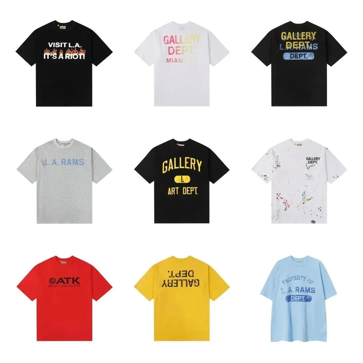 Mens T Shirt Shorts Galle Loose Designer T Shirt