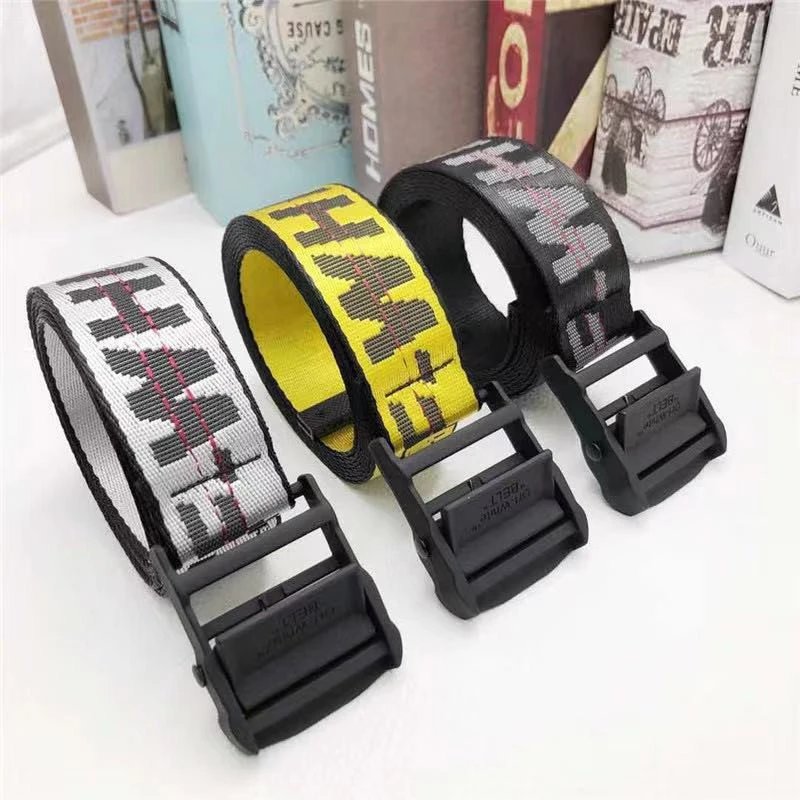 H&M Logo Web Belt for Men and Women Fashion Casual Adjustable Waist Belt