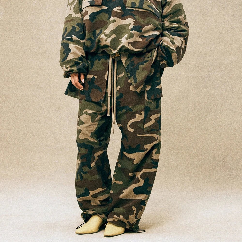 Camouflage Cargo Pants Oversized Military Style Streetwear