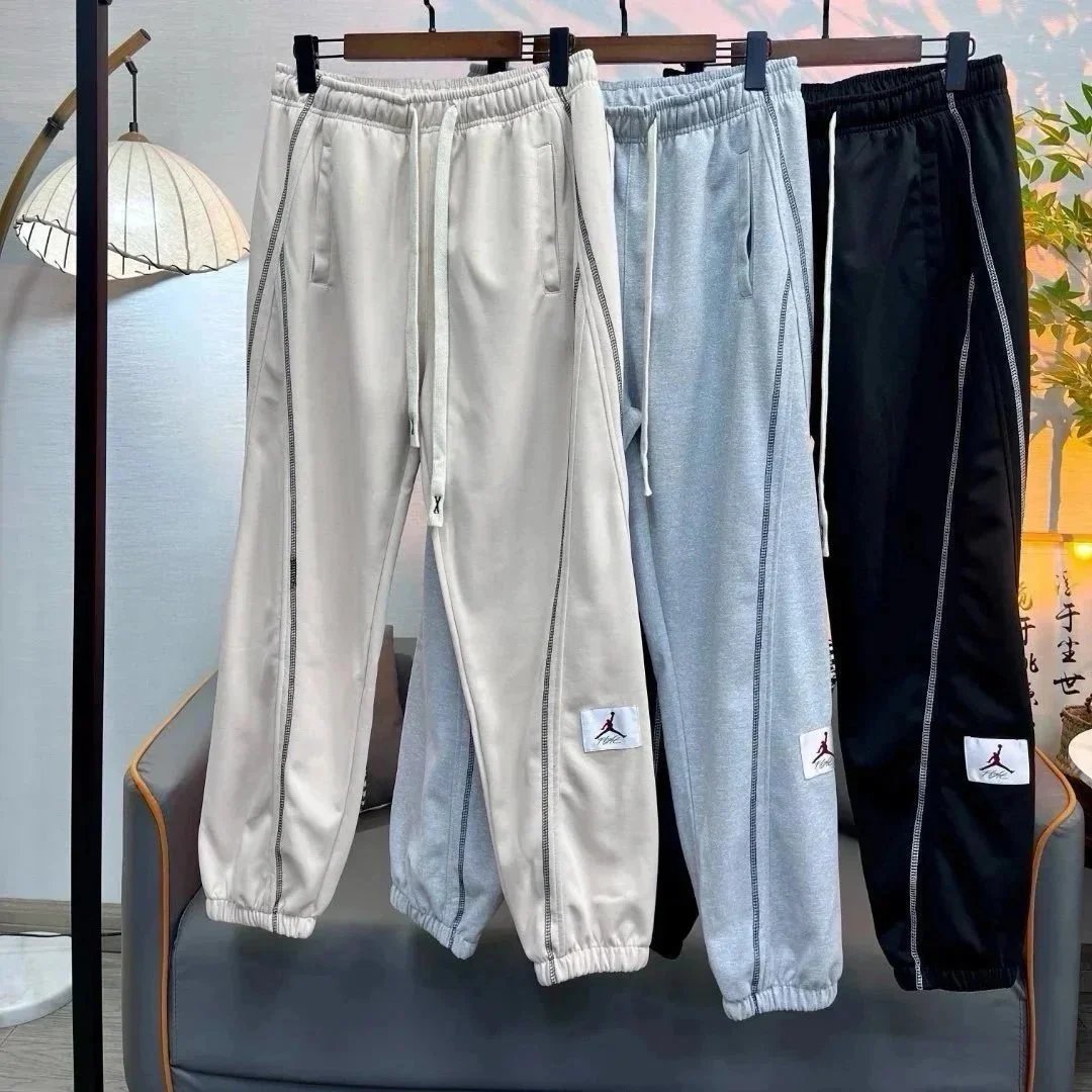 Jordan Men's Casual Sweatpants Lightweight Track Pants with Logo Patch