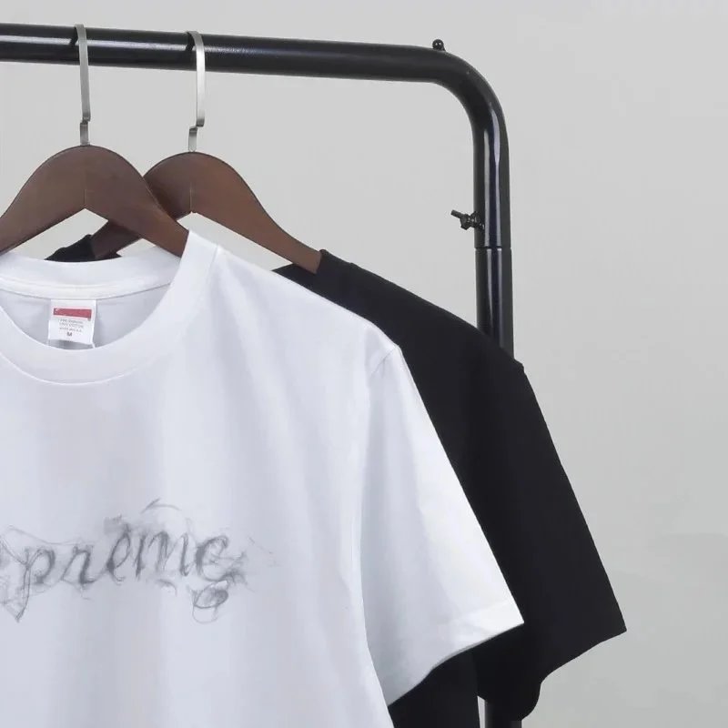 Supreme Logo Print T-Shirt White and Black