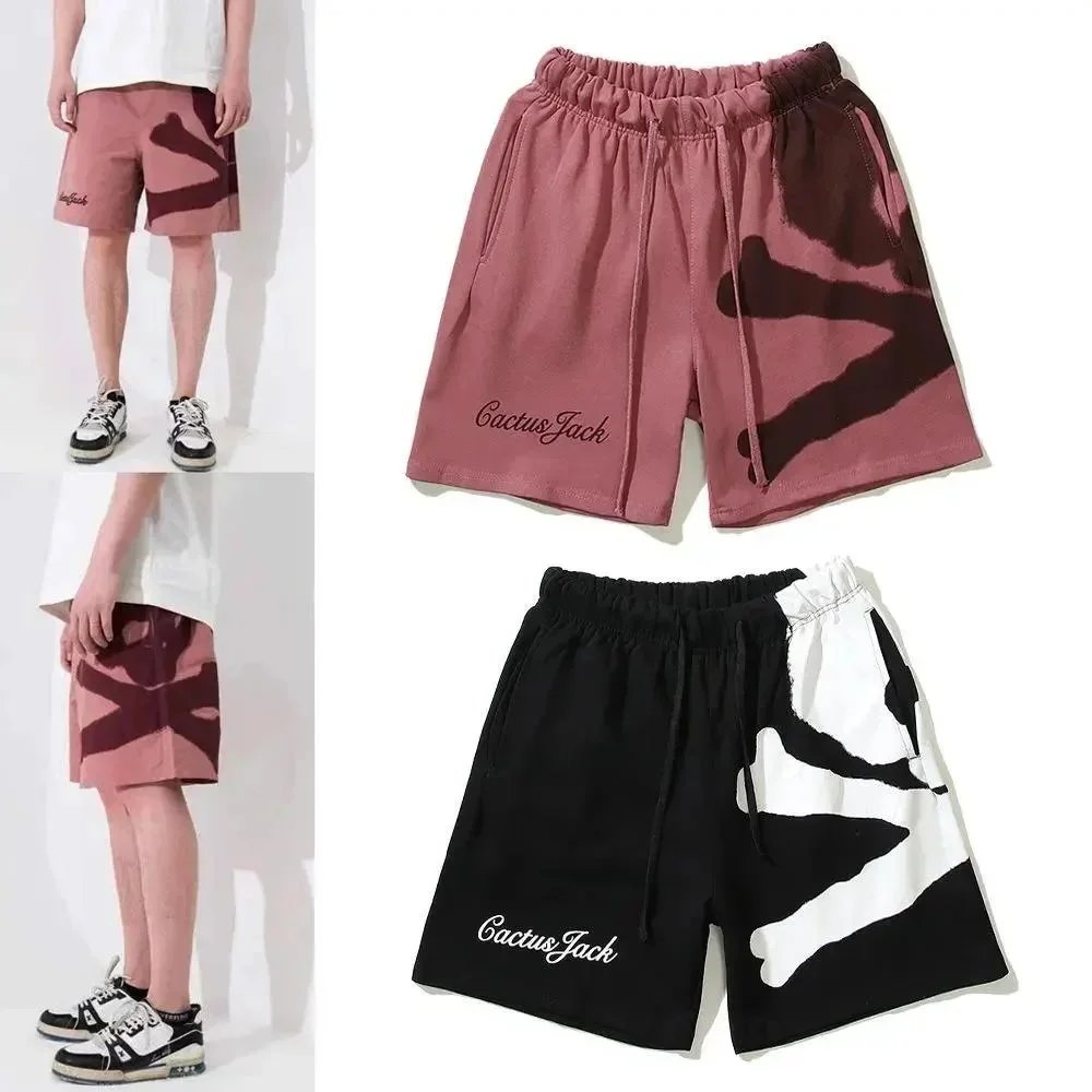 Cactus Jack Camo Print Drawstring Shorts for Men