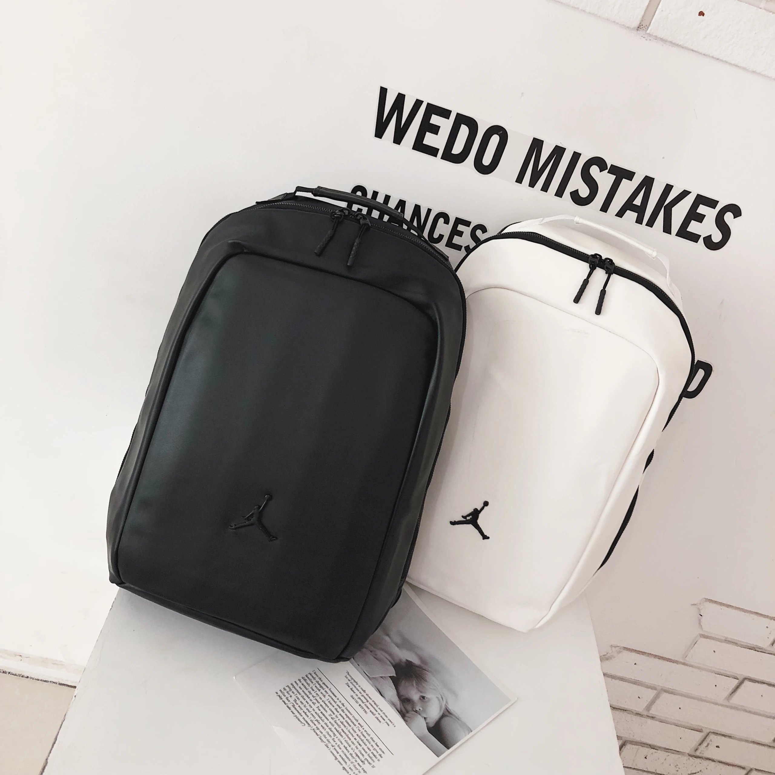 Jordan Mini Backpack for Men and Women - Black and White