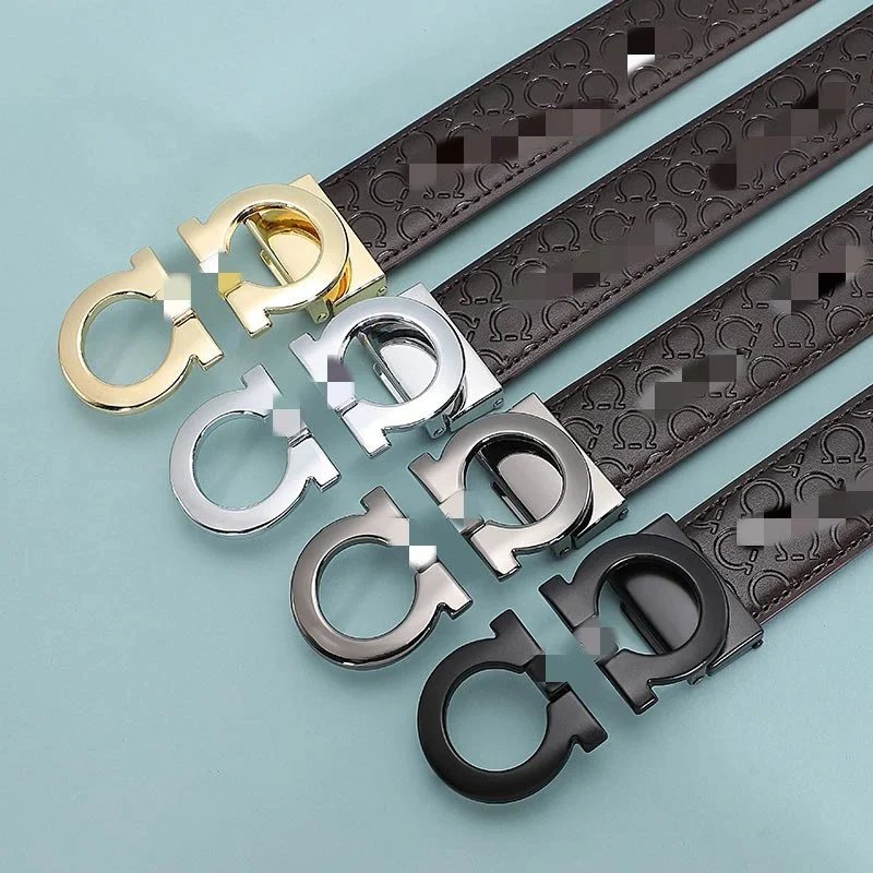 COACH Leather Belt with Signature Logo Buckle in Multiple Colors