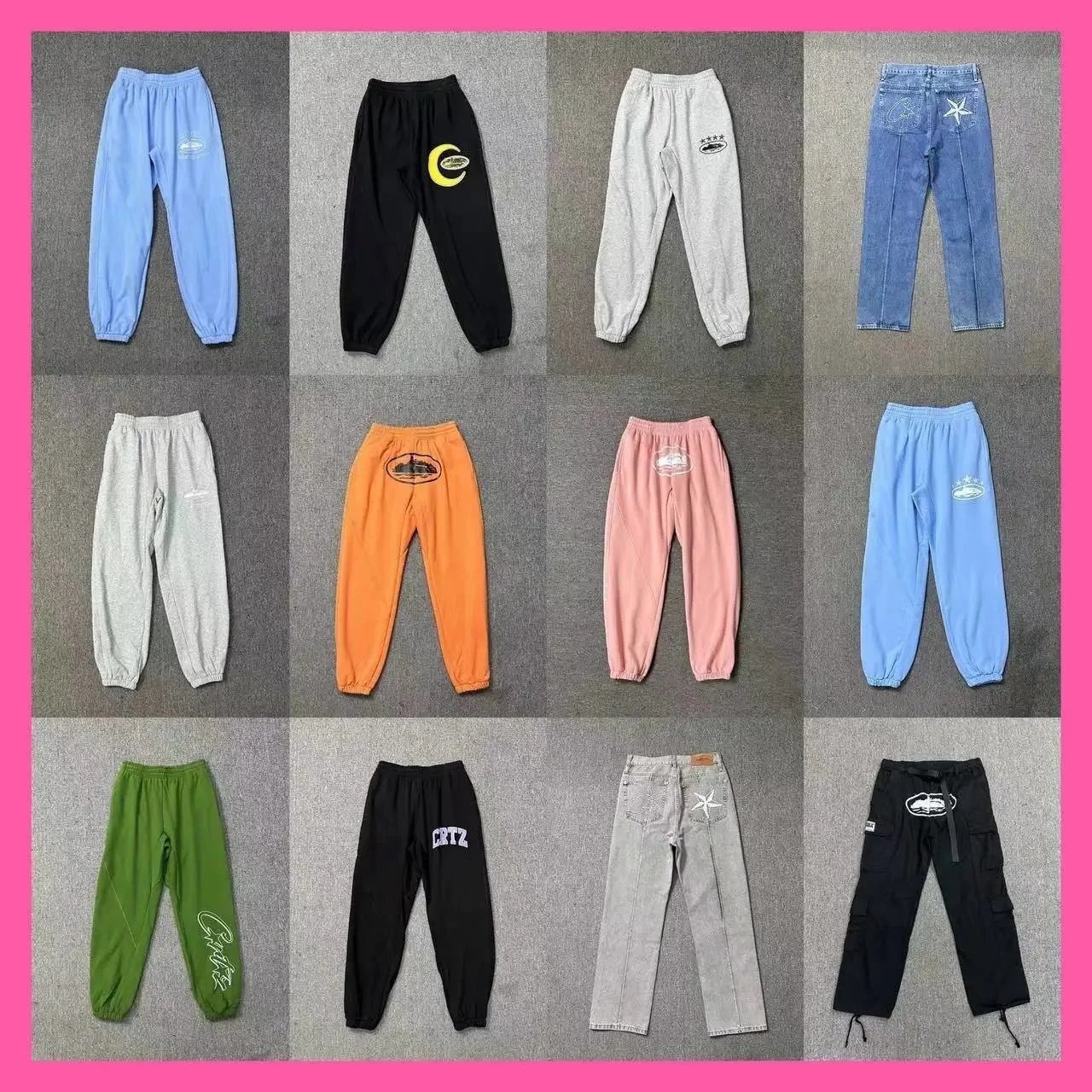 CRITZ Casual Jogger Pants for Men and Women - Comfortable Sweatpants with Logo Design