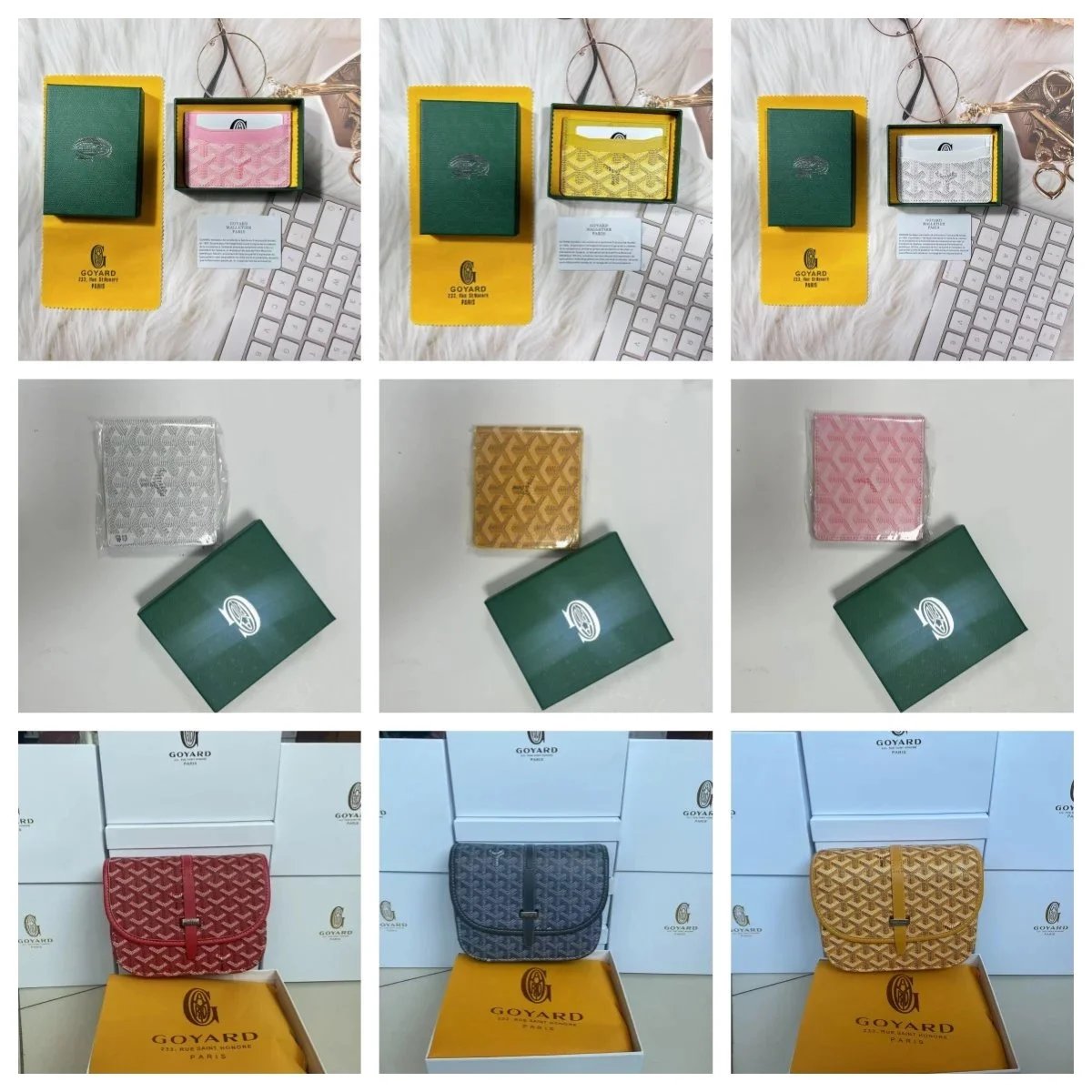 Goyard Mini Wallets and Purses in Classic Monogram Patterns