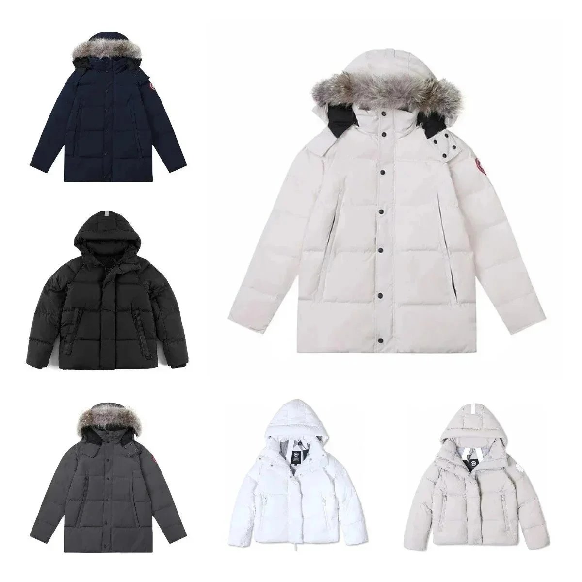 Canada Goose Down Jacket Winter Parka with Fur Hood