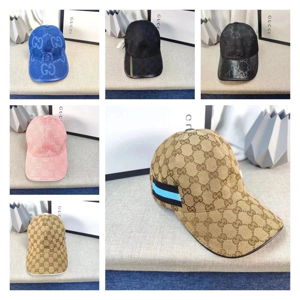 Gucci GG Supreme Pattern Baseball Cap for Men and Women