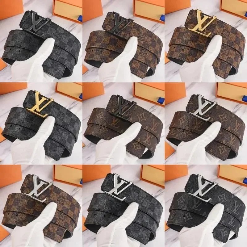 Louis Vuitton Monogram Canvas Belt with LV Buckle