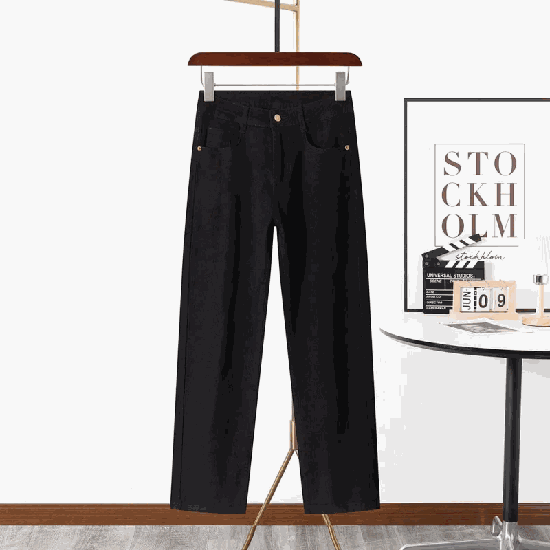 Black Wide Leg Pants for Women Casual High Waist Trousers