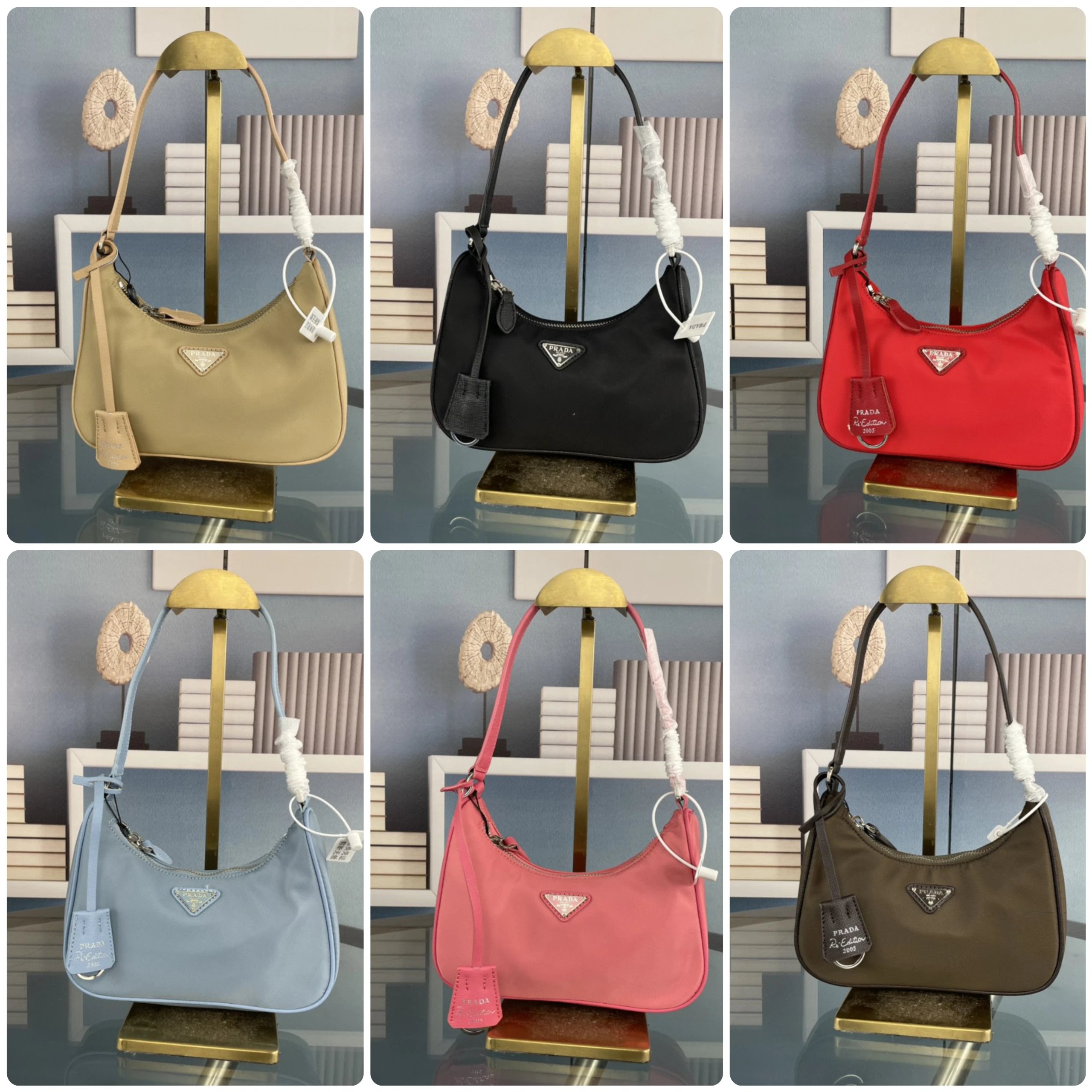 Prada Re-Edition 2005 Nylon Shoulder Bag in Multiple Colors