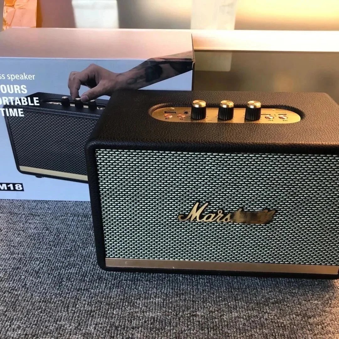 Marshall Portable Bluetooth Speaker with Classic Design and Powerful Sound