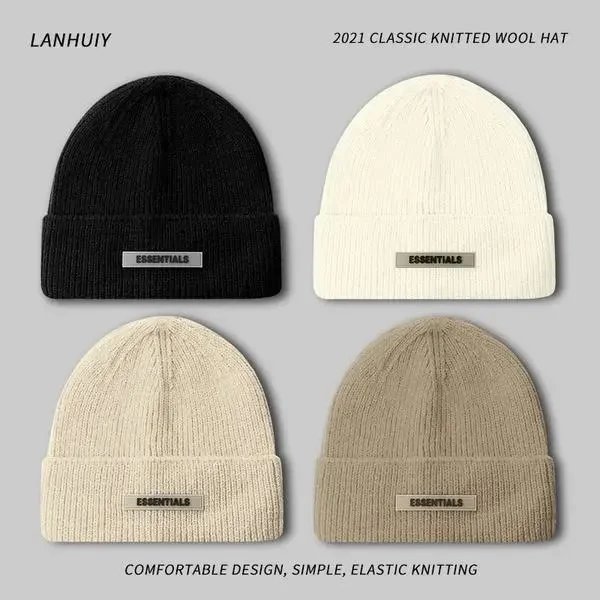2021 Classic Knitted Wool Hat Essentials Beanie for Men and Women