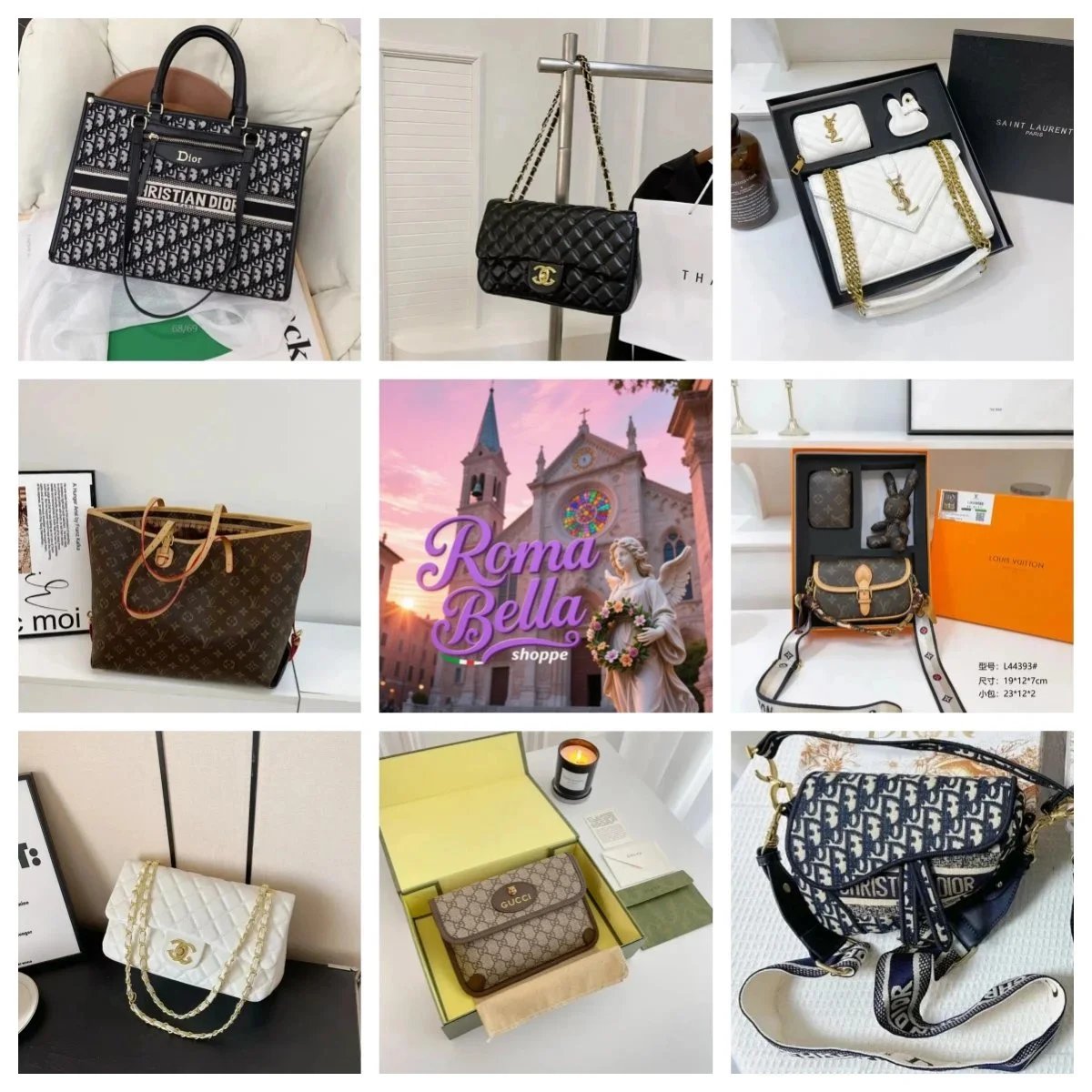 Luxury Designer Handbags Collection Dior Chanel Gucci YSL