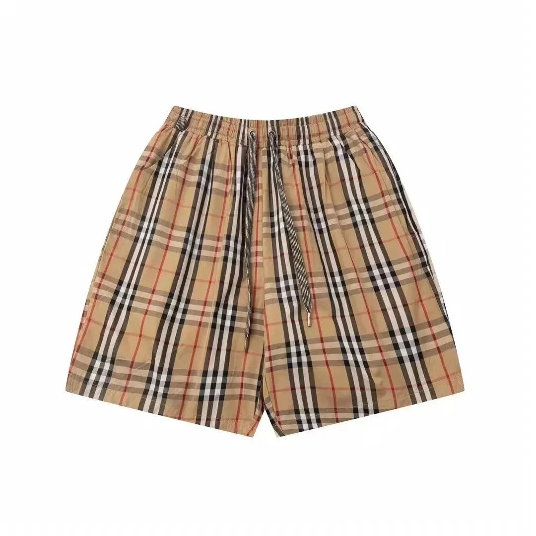 Burberry Check Pattern Cotton Shorts for Men