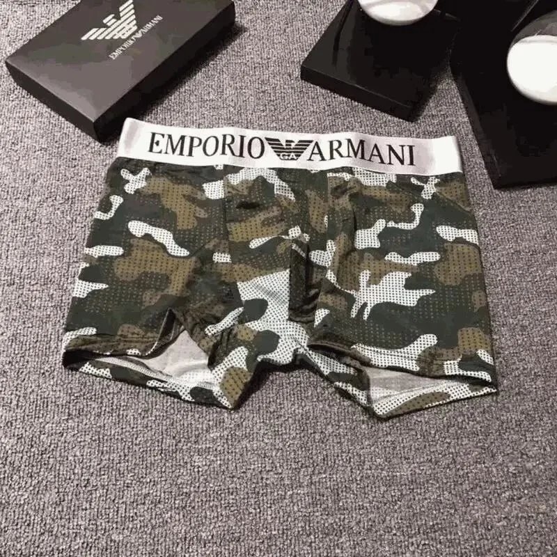 Emporio Armani Camouflage Print Boxer Briefs for Men