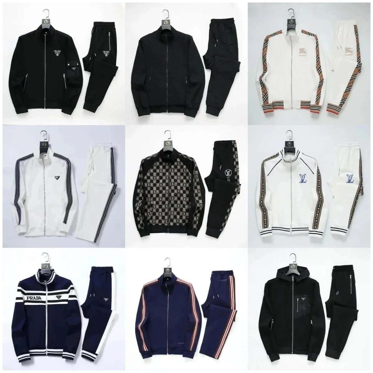Luxury Men's Sport Suit Tracksuits Set with Logo Design