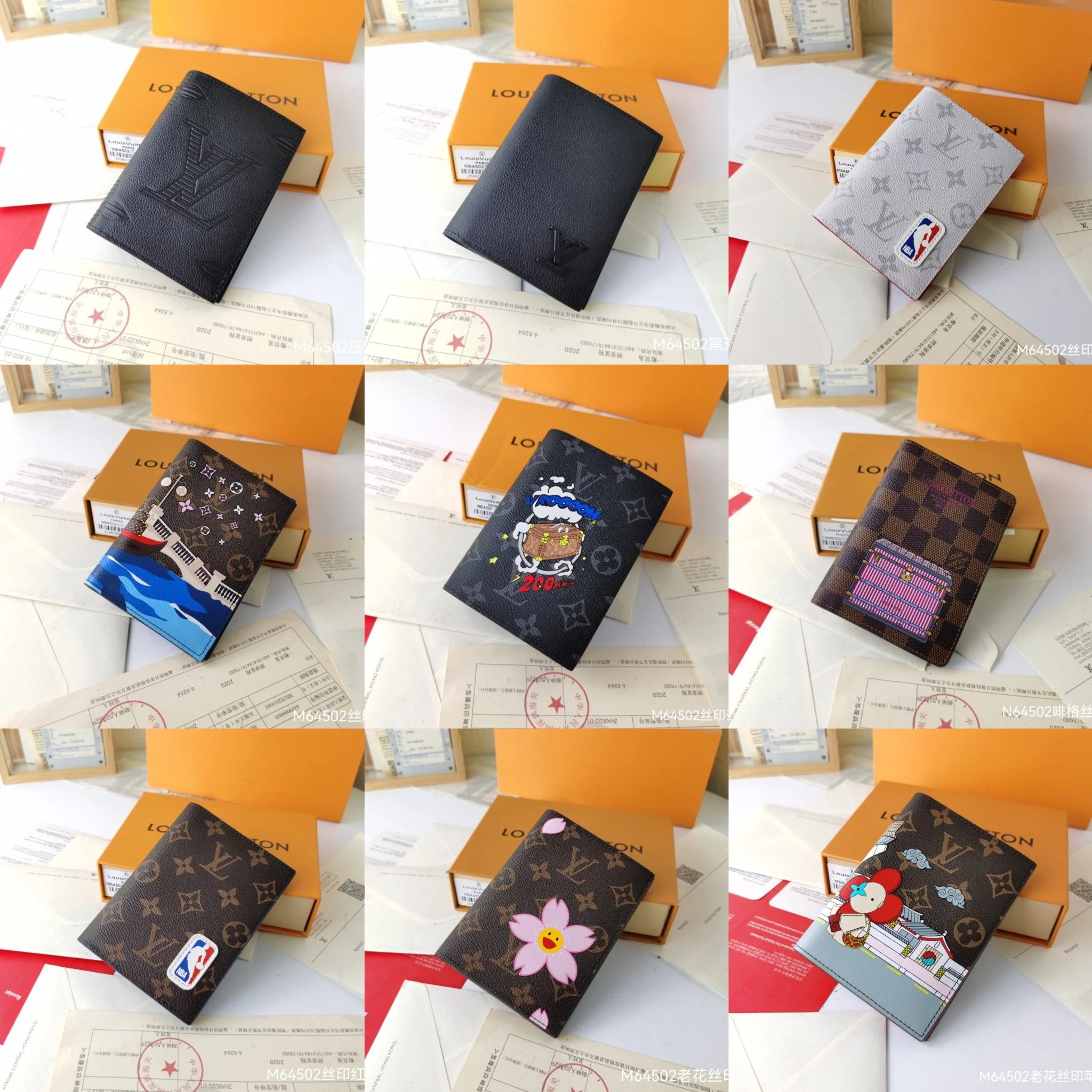 Louis Vuitton M64502 Wallets Collection Monogram Canvas