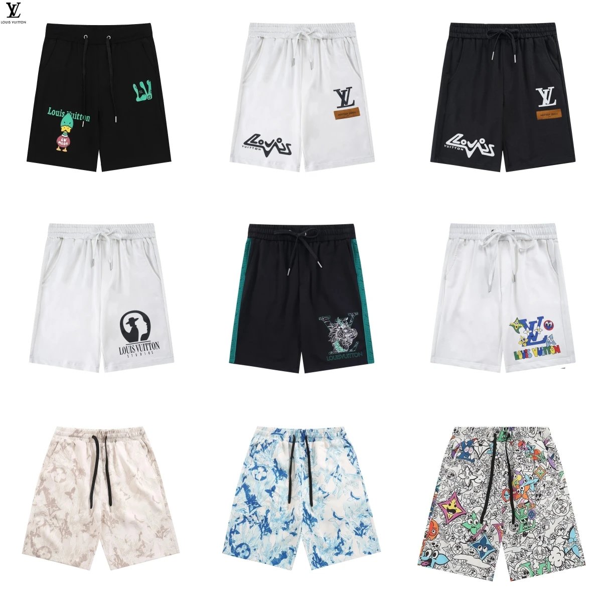 Louis Vuitton Men's Printed Shorts Collection