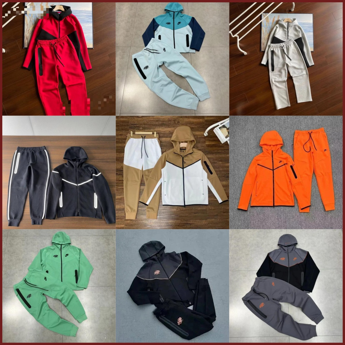 Nike Sportswear Tracksuit Men's Hooded Jacket and Pants Set