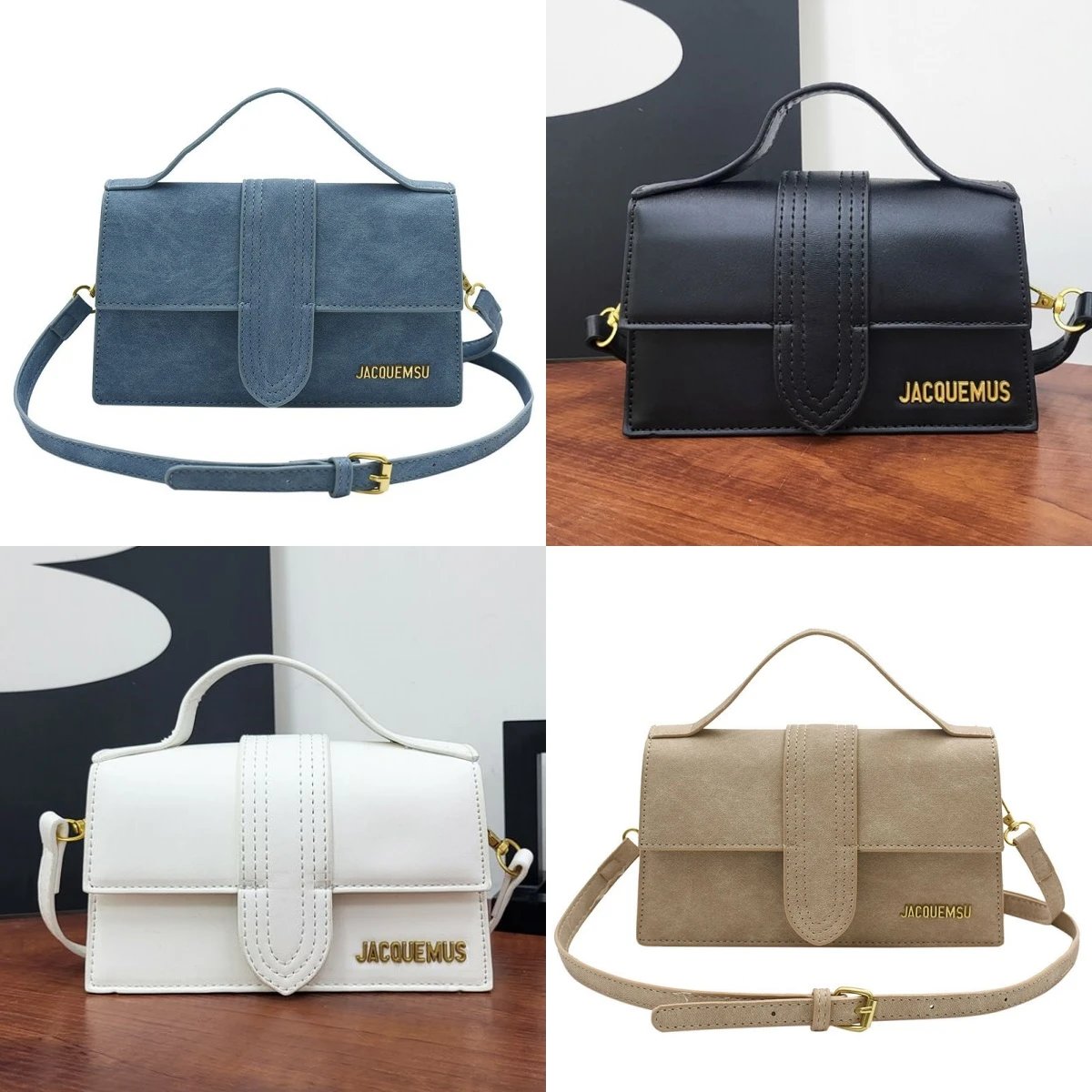 JACQUEMUS Mini Crossbody Bag Women's Fashion Leather Shoulder Bag