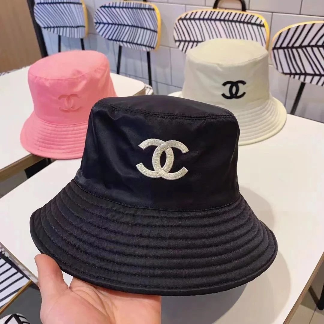 Chanel Logo Bucket Hat for Women Fashionable Sun Protection Cap