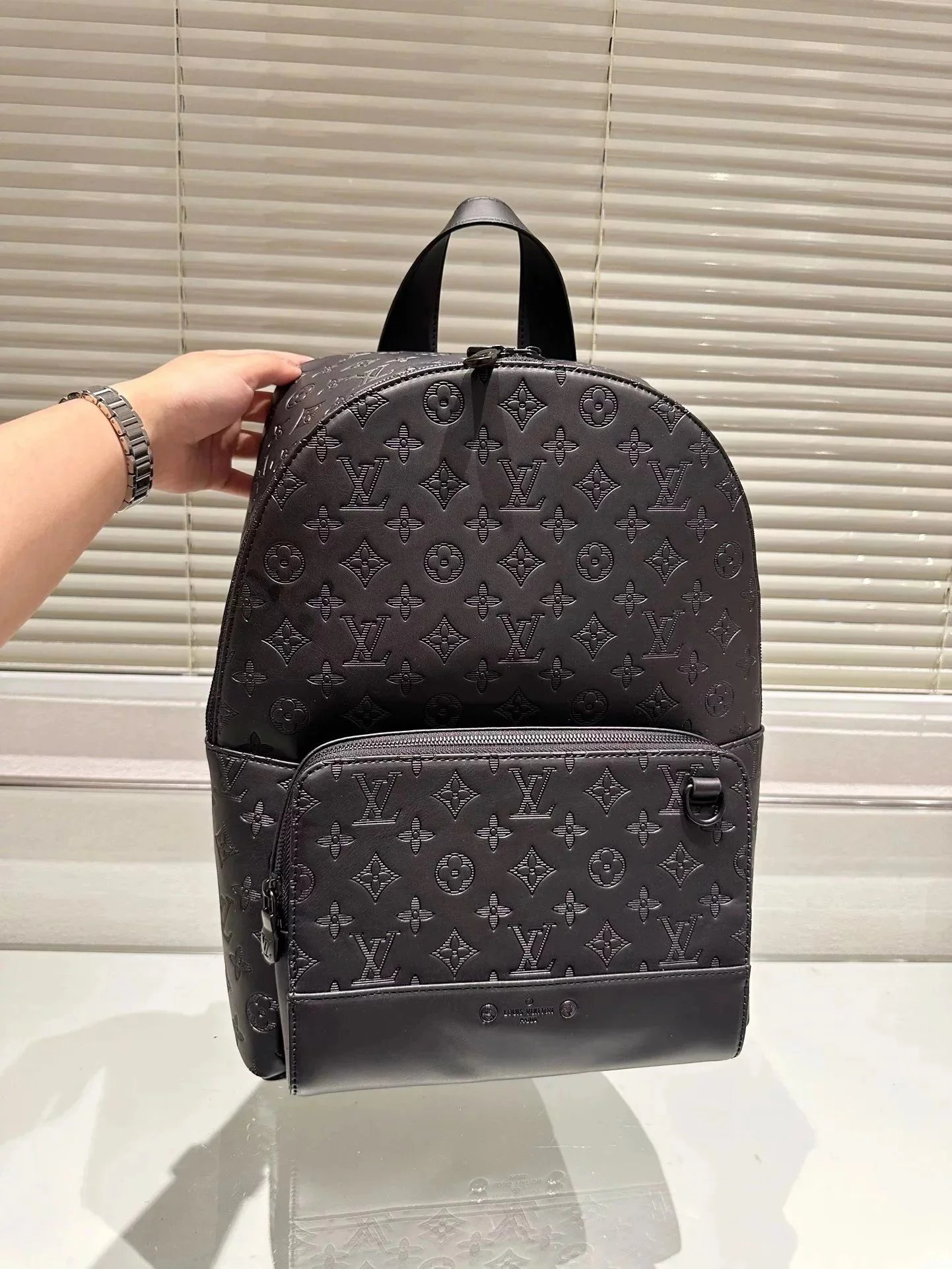 Louis Vuitton Monogram Empreinte Backpack Black Leather