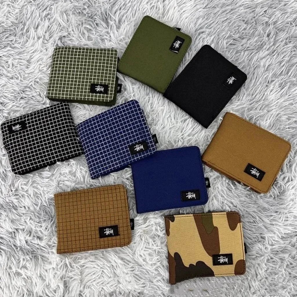 Stussy Wallets for Men and Women - Stylish Bi-Fold Wallets in Multiple Colors