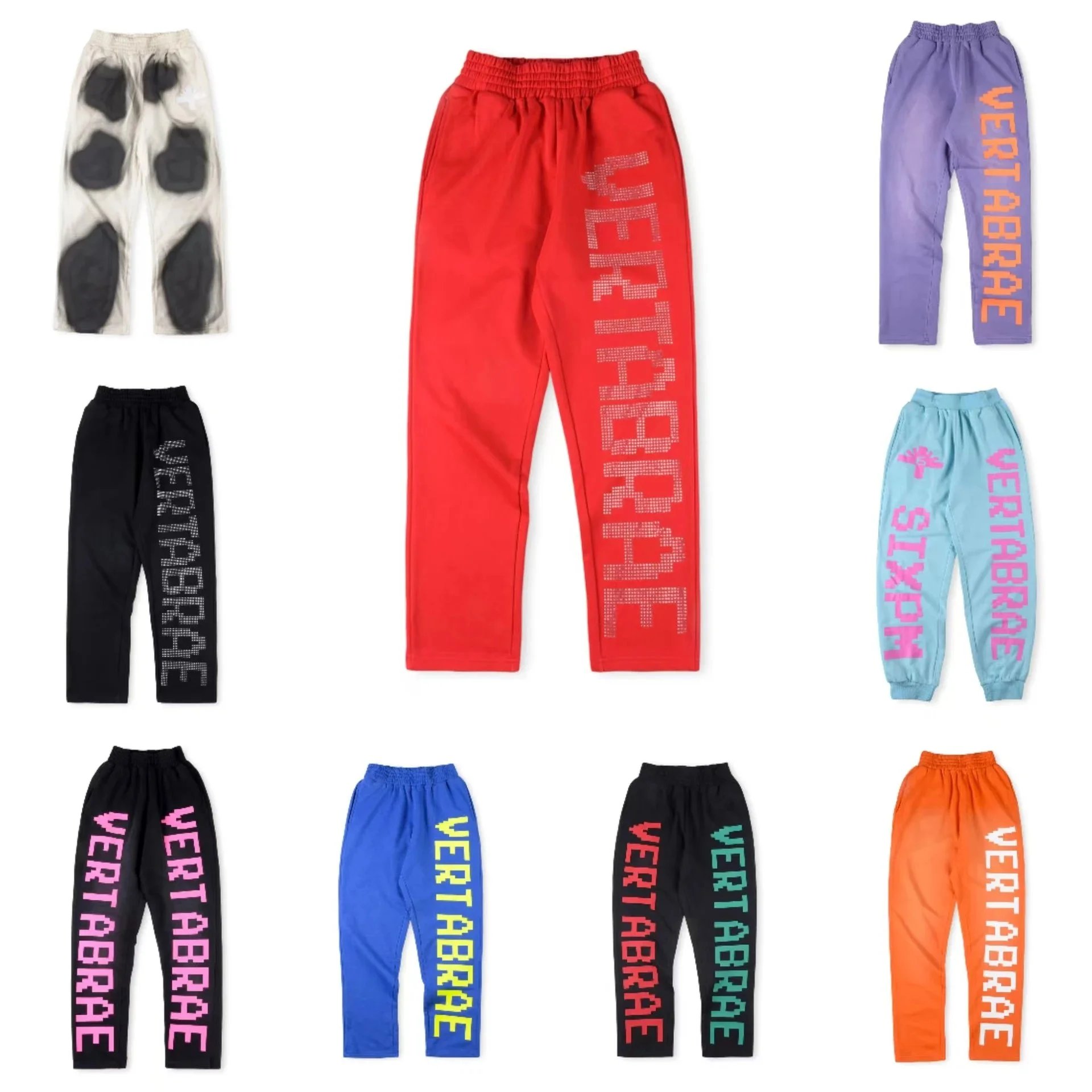 VERTABRAE Logo Print Sweatpants for Men and Women