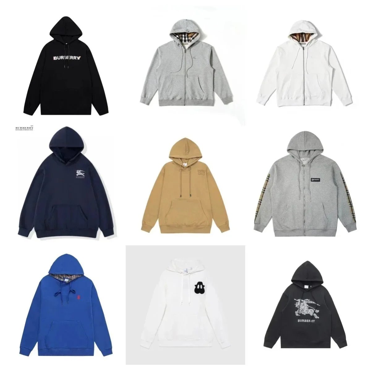Burberry Hoodies for Men and Women - Premium Logo Sweatshirts