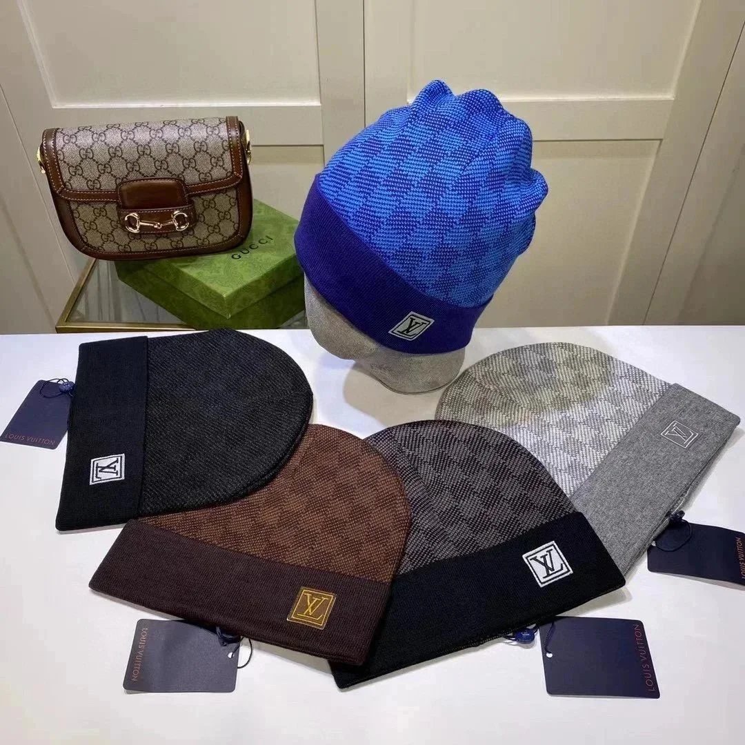 Louis Vuitton Monogram Knit Beanie Hat for Men and Women