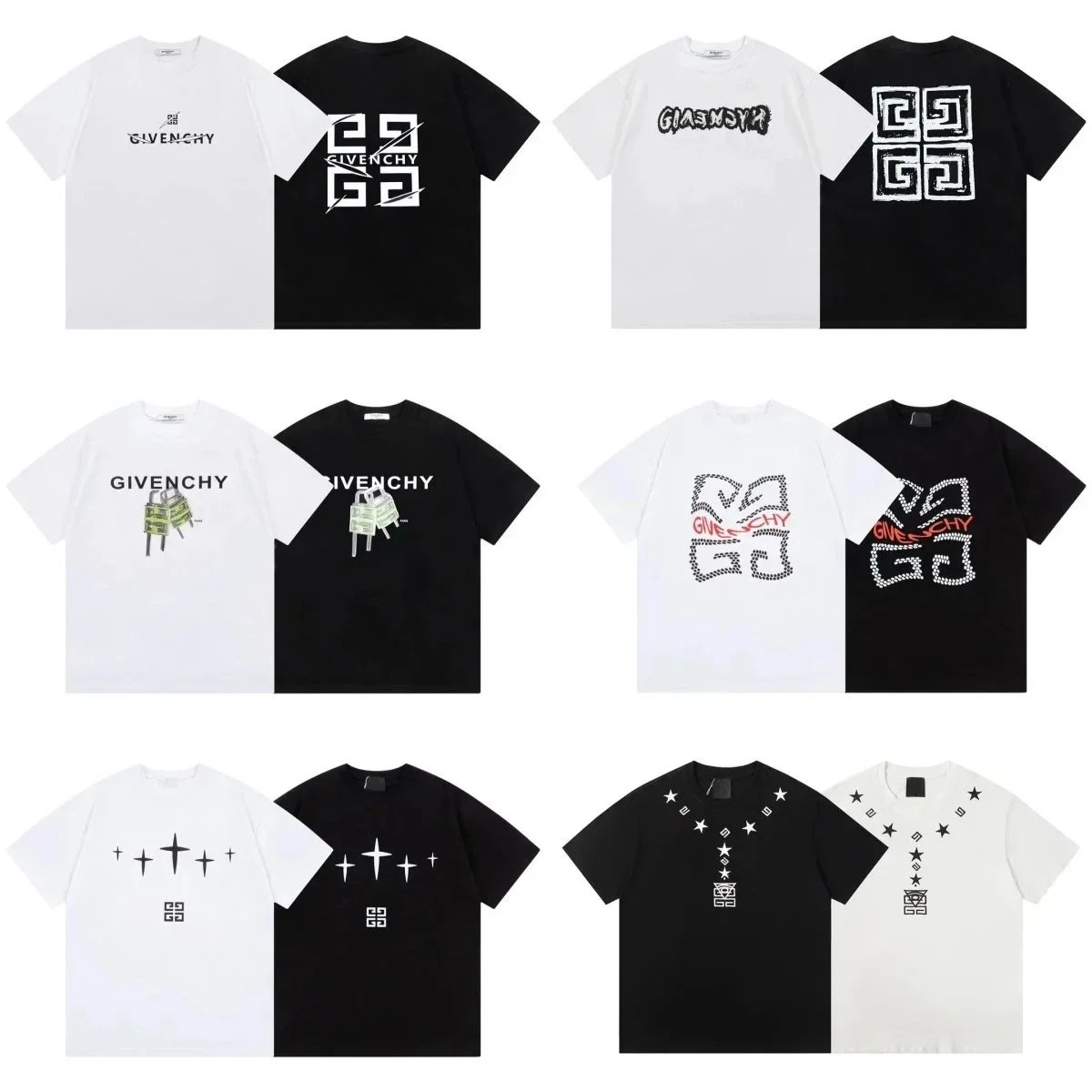 Givenchy Logo Print T-Shirts for Men and Women