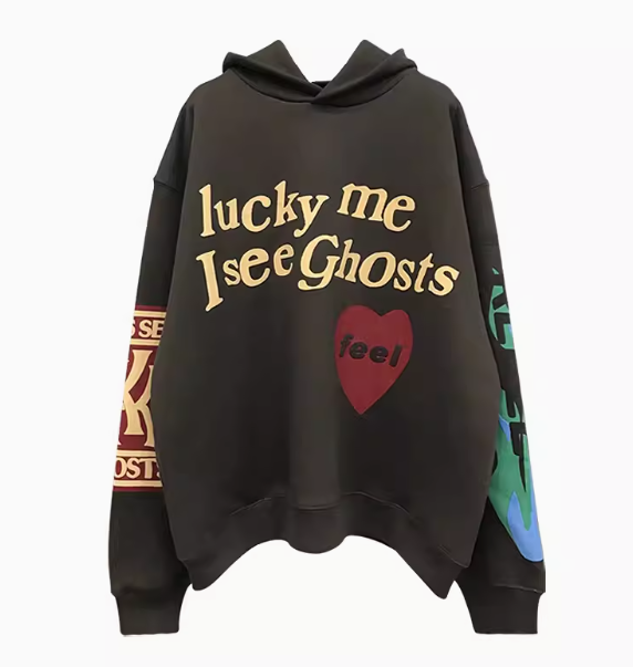 Lucky Me I See Ghosts Hoodie Oversized Sweatshirt