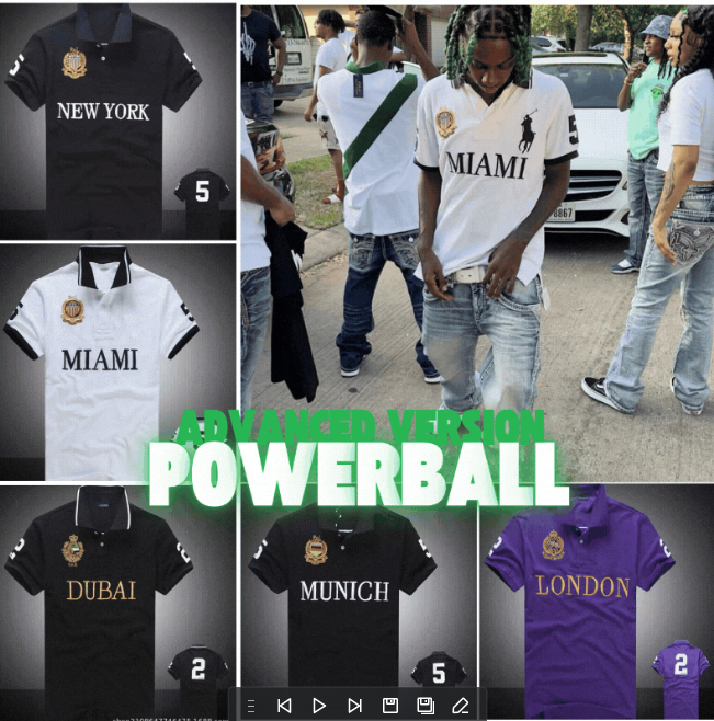 Advanced Version Powerball City Polo Shirt Men's Fashion Casual Wear