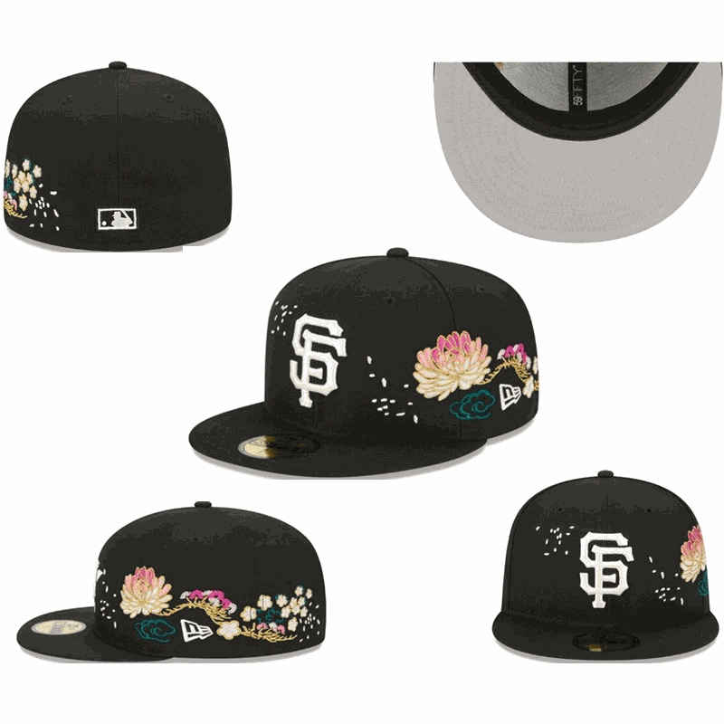 San Francisco Giants Floral Embroidered 59FIFTY Fitted Cap