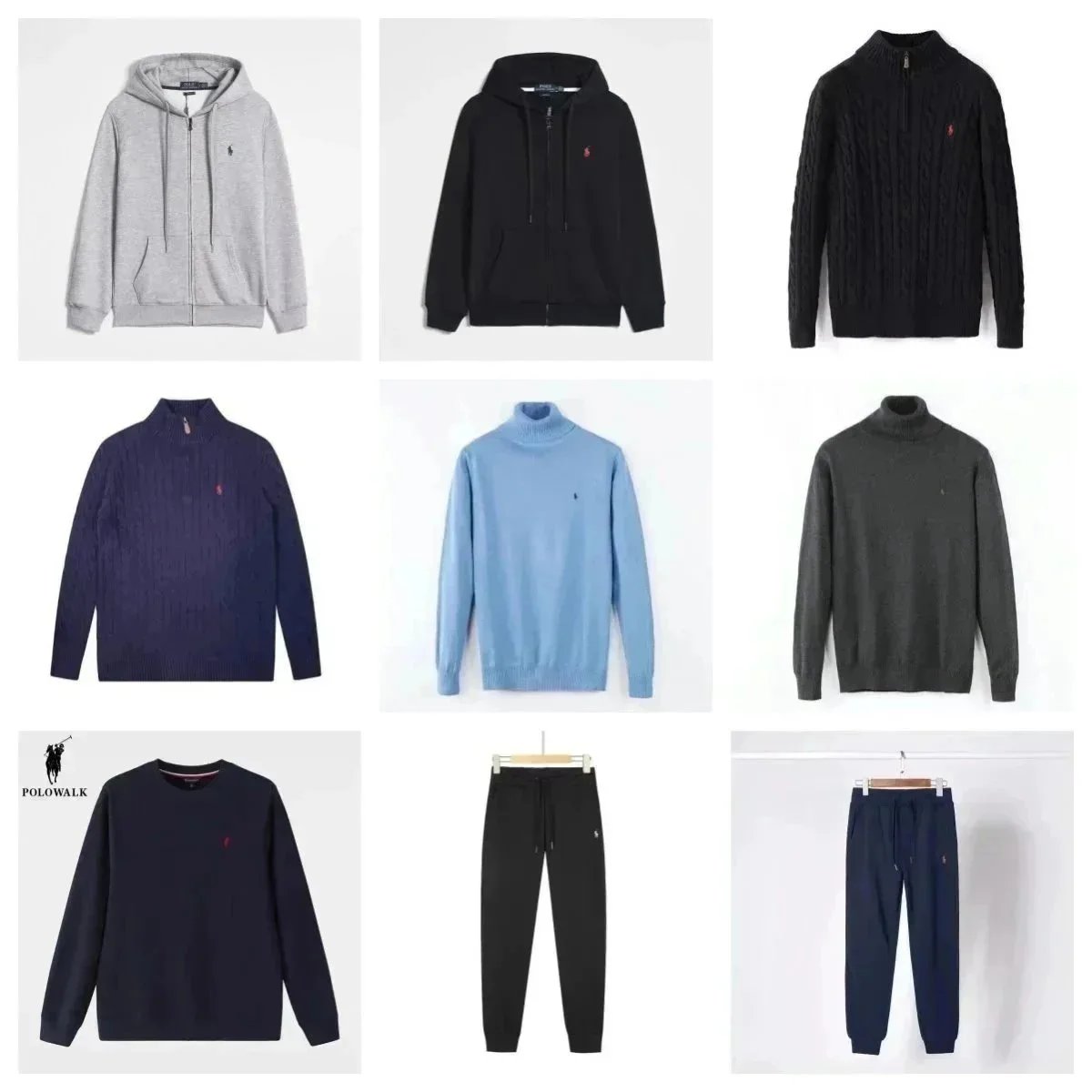 POLOWALK Men's Hoodies Sweaters & Sweatpants Collection