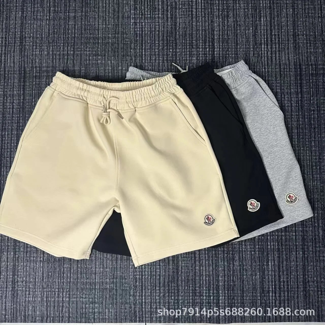 Moncler Men's Casual Shorts Lightweight Comfortable Drawstring Design