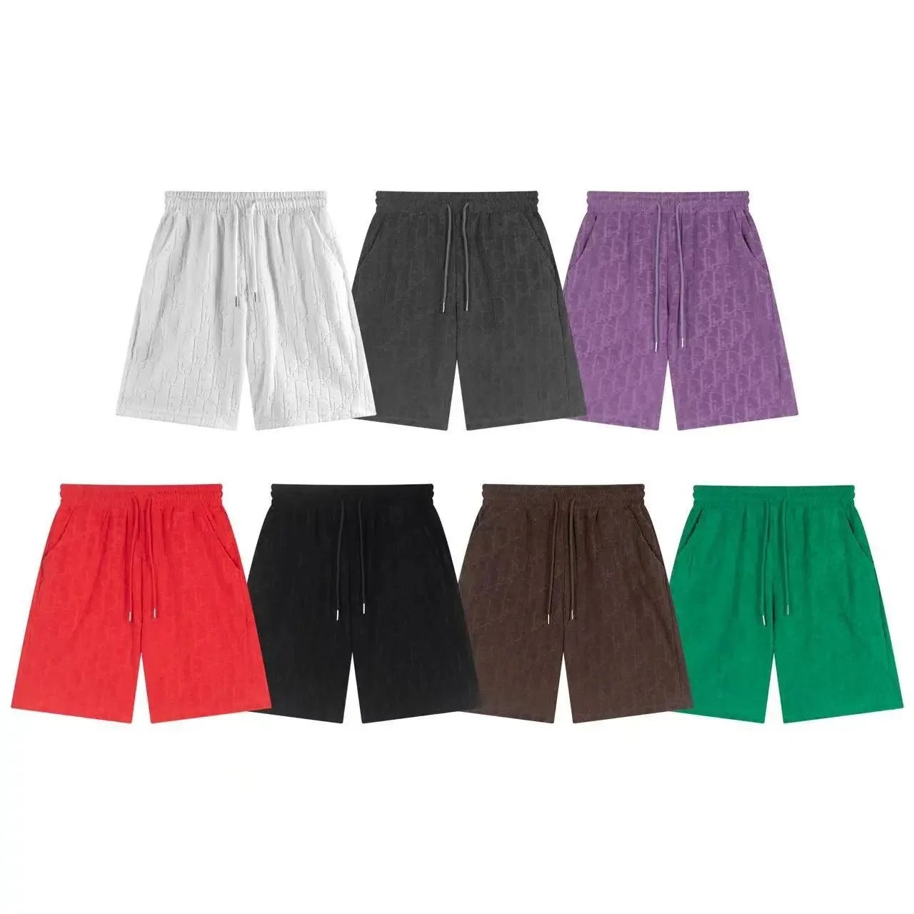 Dior Men's Monogram Patterned Shorts in Multiple Colors