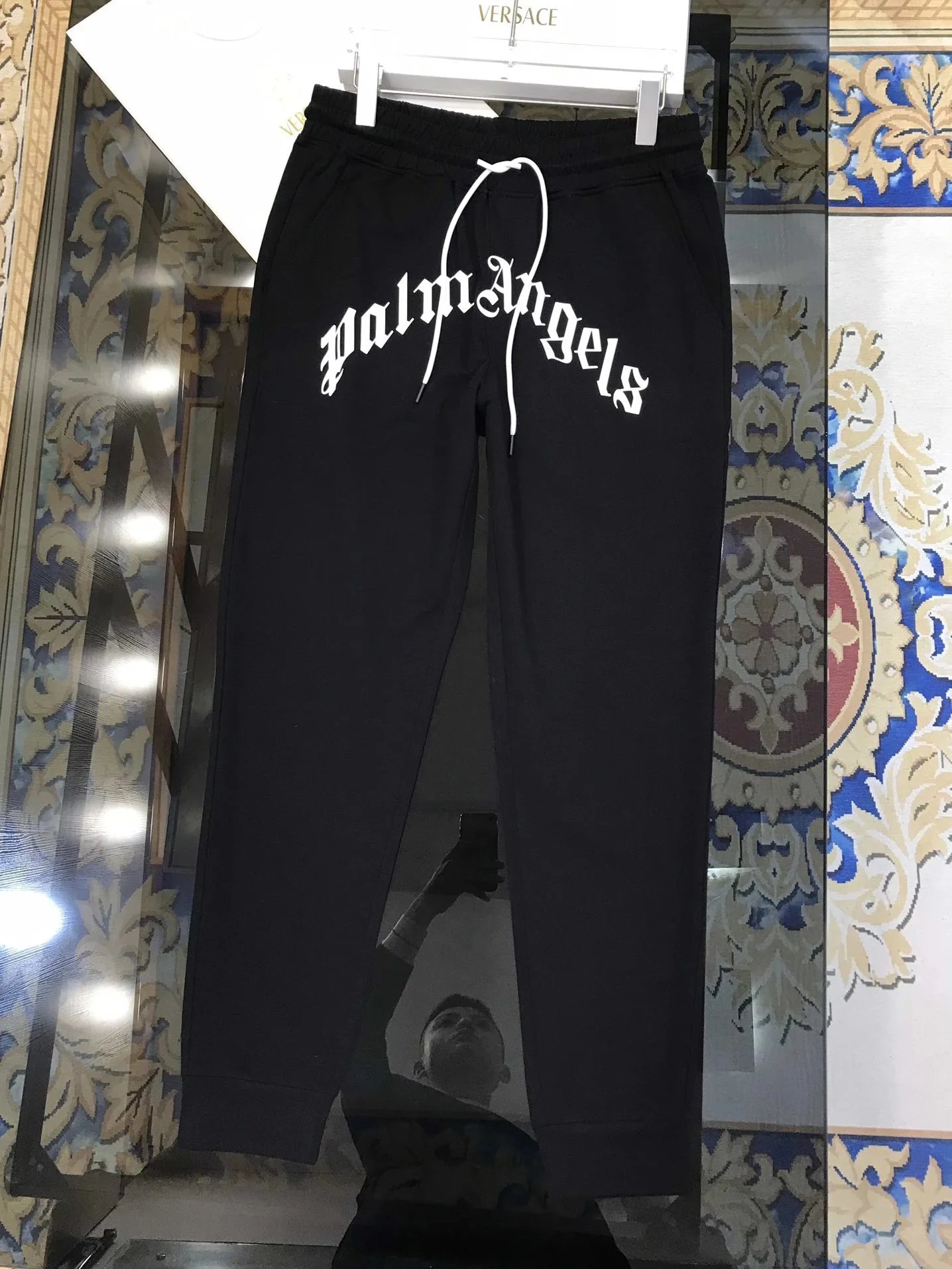 Palm Angels Black Logo Sweatpants