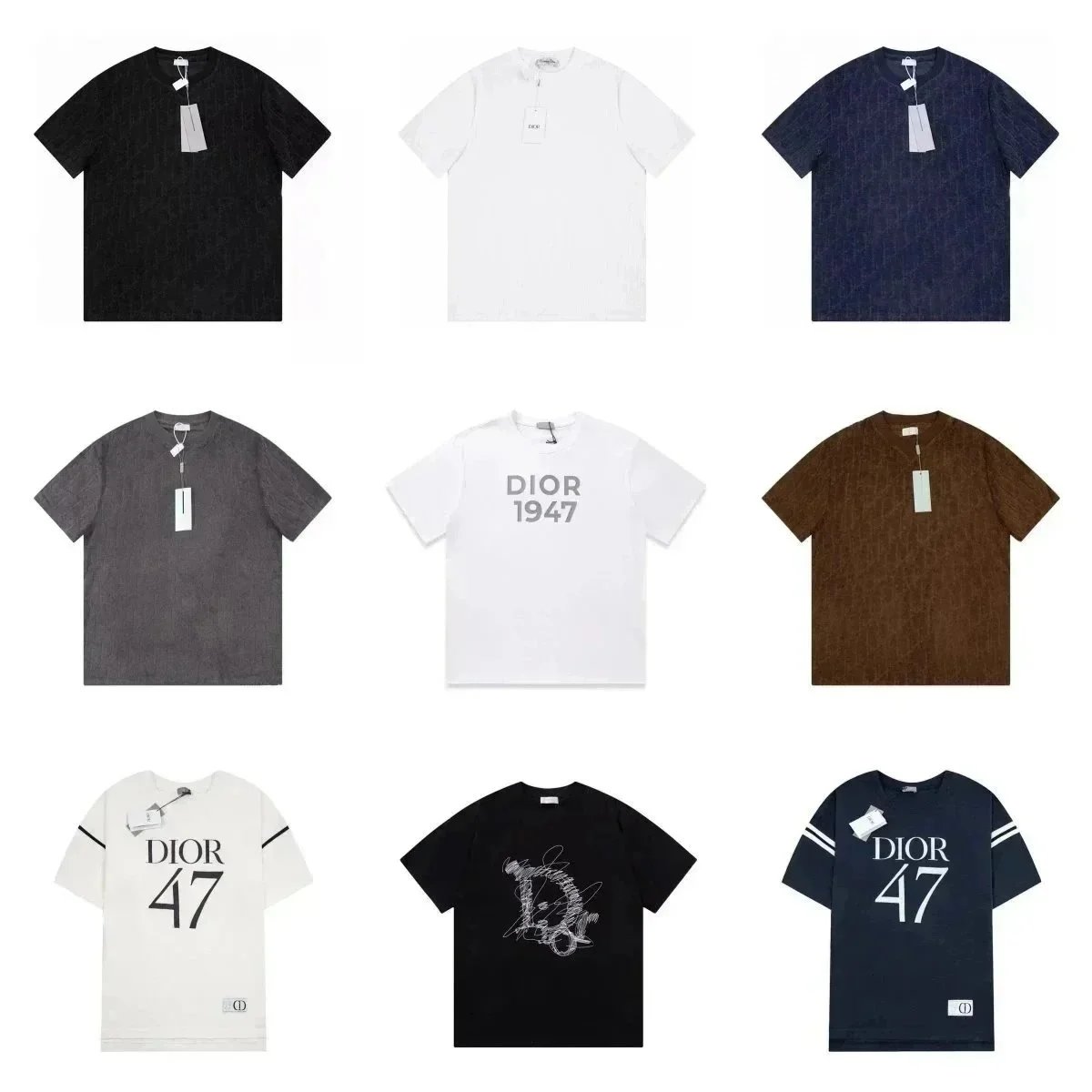 Dior 1947 T-Shirt Collection for Men - Luxury Fashion Tee