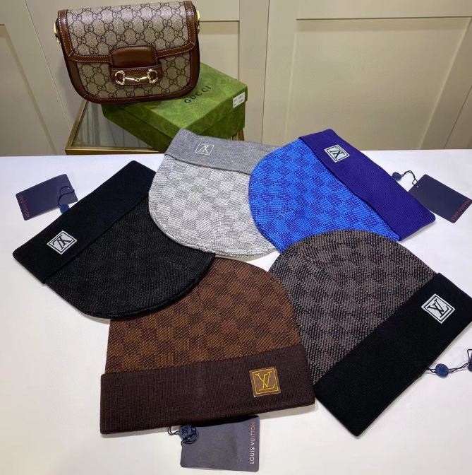 Louis Vuitton Monogram Knit Beanie Hat for Men and Women