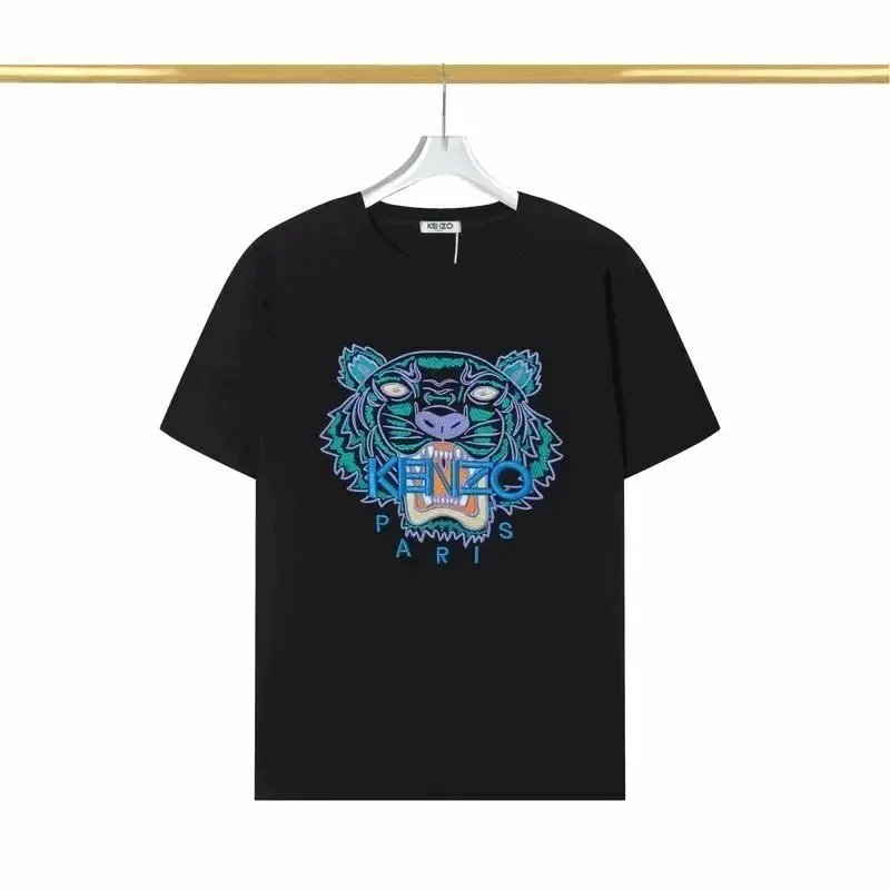 KENZO Tiger Head Embroidered Black T-Shirt