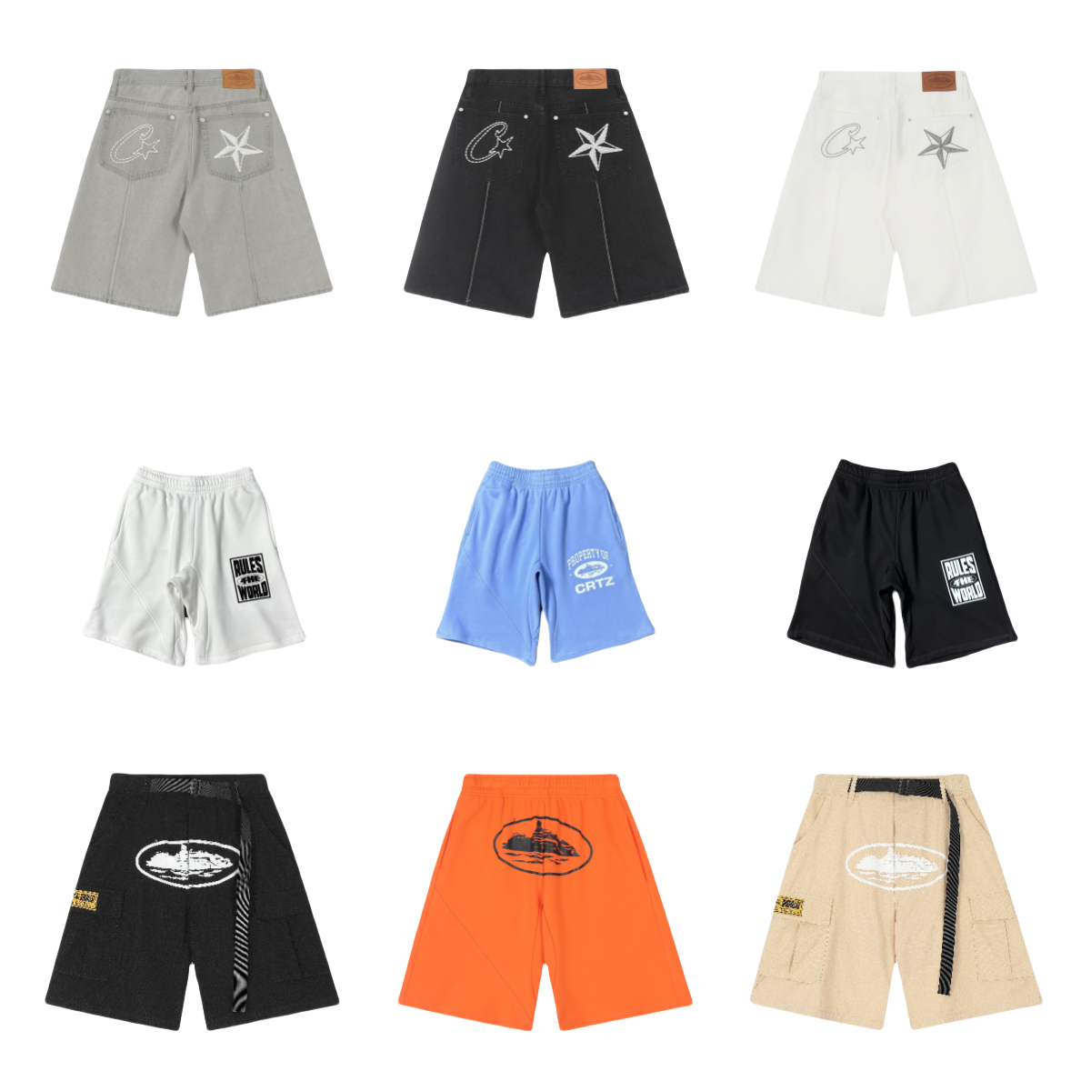 CRTZ Men's Fashion Shorts Collection - Stylish & Comfortable Streetwear