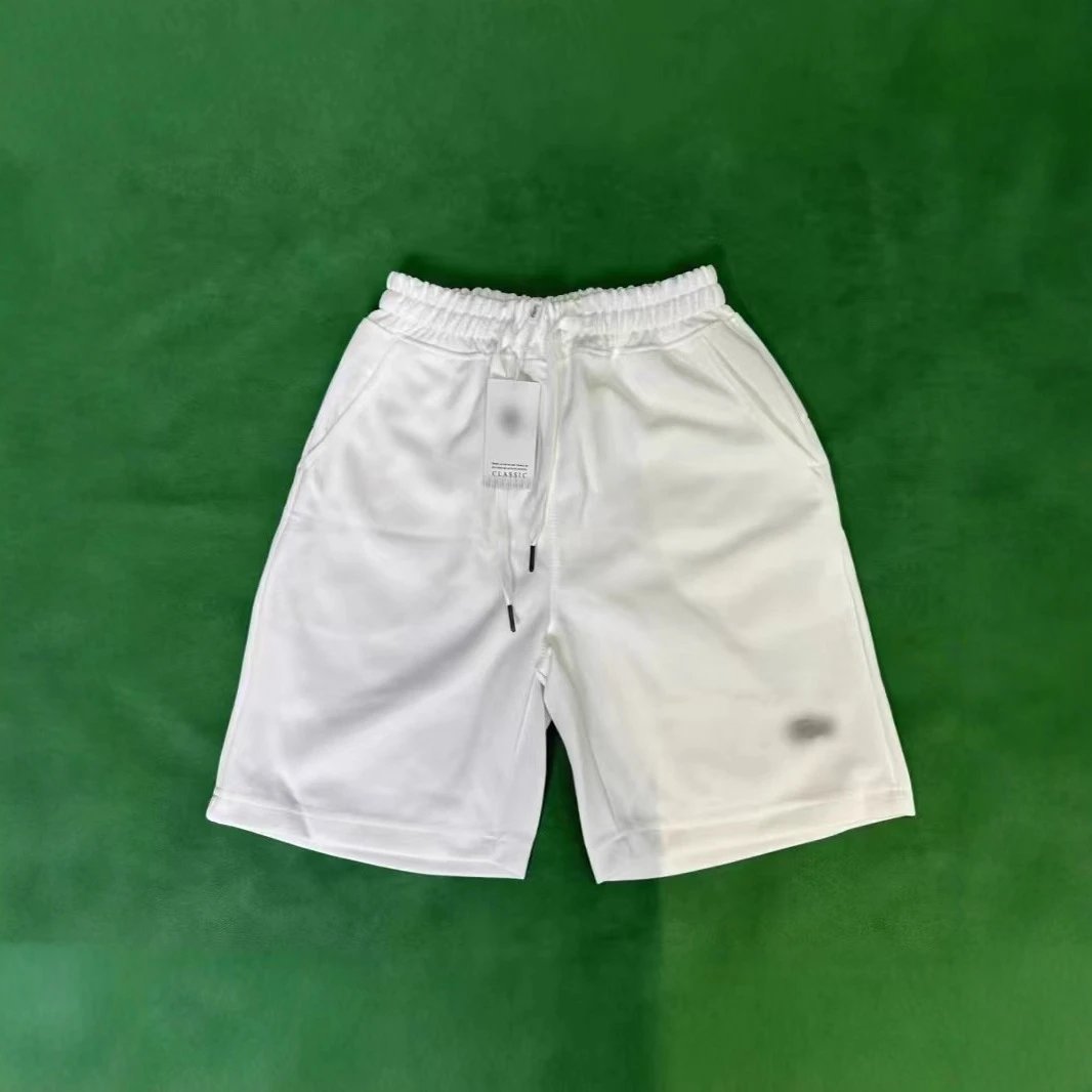 White Cotton Drawstring Shorts for Men and Women